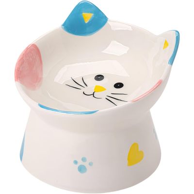 Qinhul Gamelle pour chat en céramique