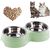 Qinhul Gamelle double pour chat en acier inoxydable