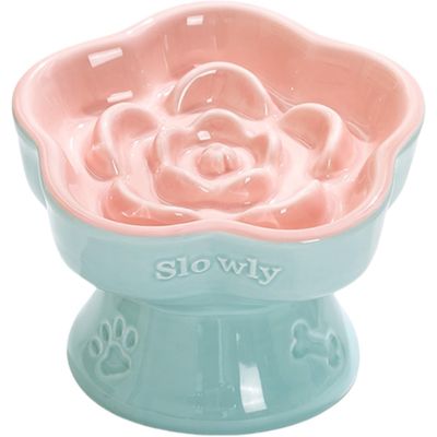 Qinhul Gamelle Slow Food en forme de fleur pour chat