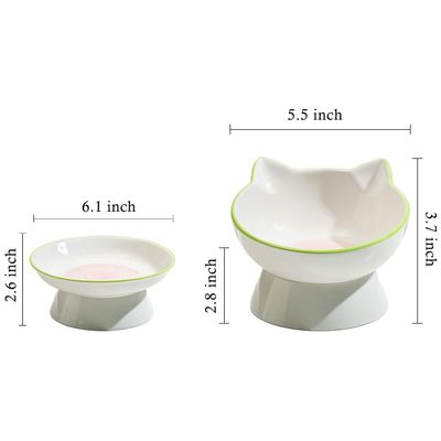 Qinhul Gamelle surélevée en céramique pour chat
