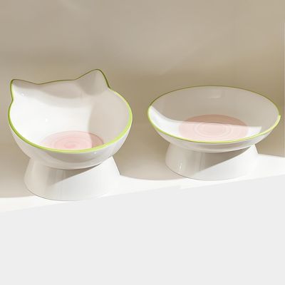 Qinhul Gamelle surélevée en céramique pour chat