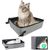 Qinhul Bassin de litière de chat imperméable pliable