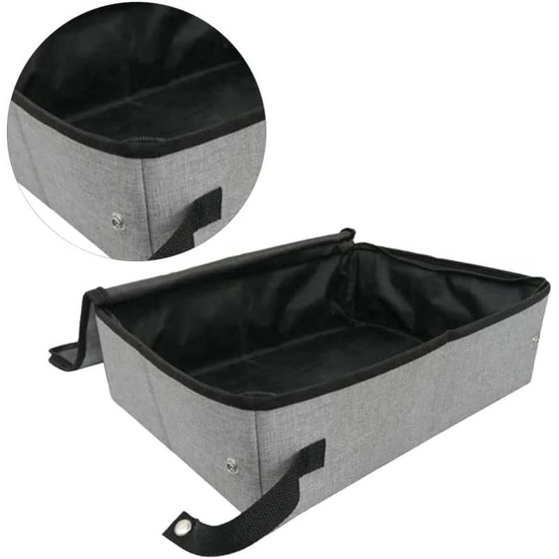 Qinhul Bassin de litière de chat imperméable pliable
