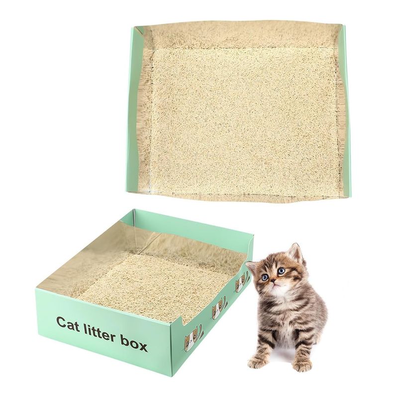 Qinhul Bac à litière jetable pour chat