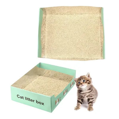 Qinhul Bac à litière jetable pour chat Qinhul Bac à litière jetable pour chat