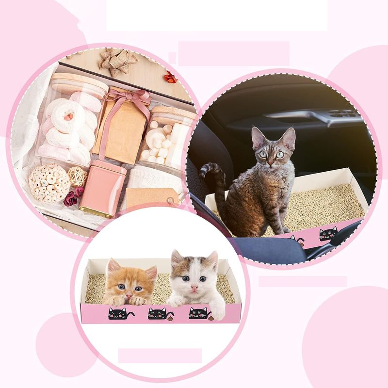 Qinhul Bac à litière jetable pour chat