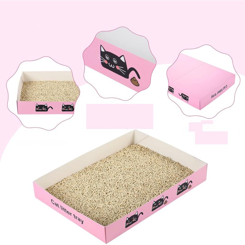 Qinhul Bac à litière jetable pour chat