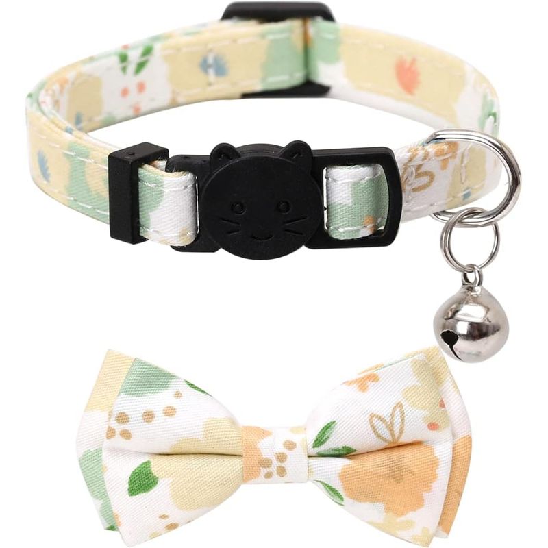 Collier pour chat avec nœud papillon et clochette