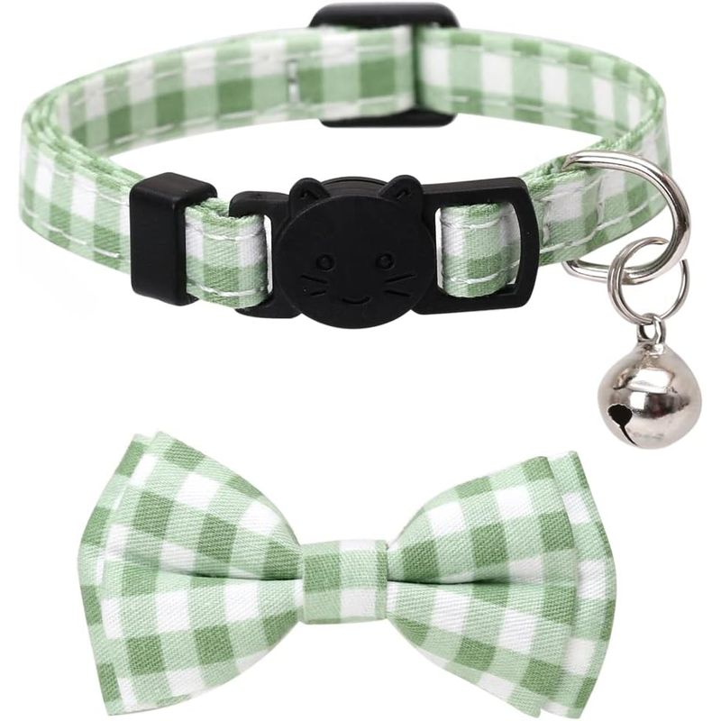 Collier pour chat avec nœud papillon et clochette