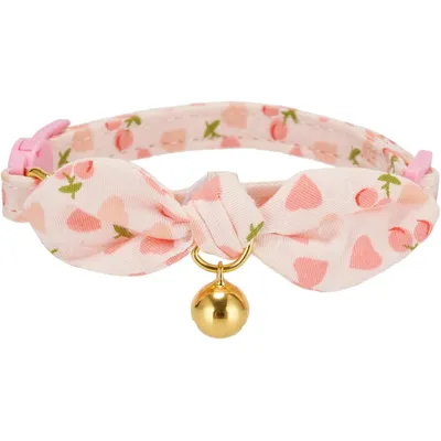 Collier pour chat avec nœud et clochette