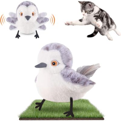 Qinhul Jouets de chat d'oiseau simulé