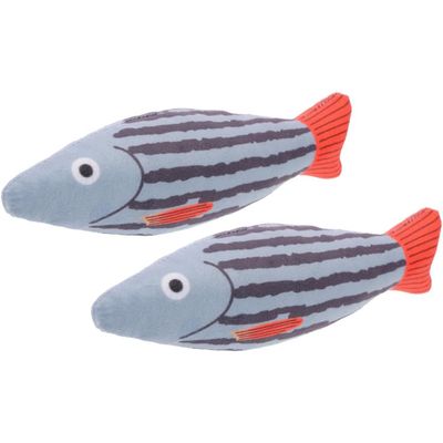 Qinhul Jouet interactif poisson à l'herbe à chat