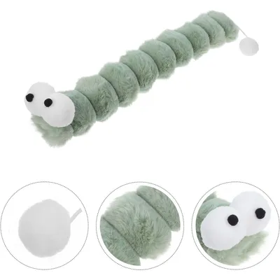 Qinhul Oreiller interactif en peluche à l'herbe à chat