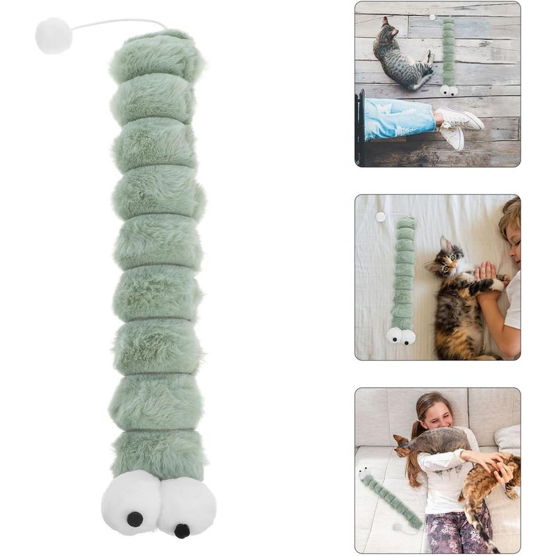 Qinhul Jouet en peluche pour chat en forme de souris
