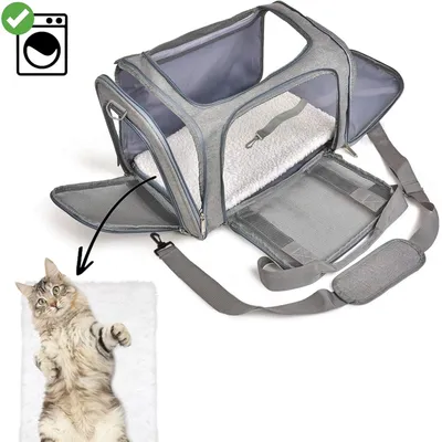 Qinhul Sac à dos à bandoulière pour chat