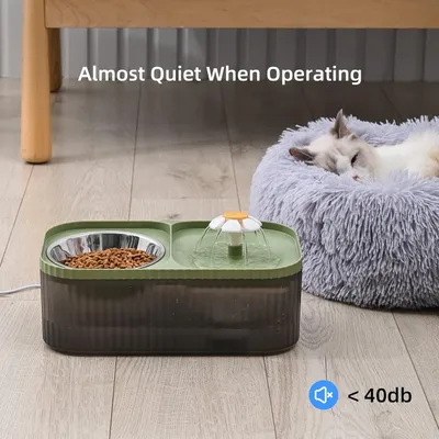Qinhul Fontaines et bols à eau pour chats
