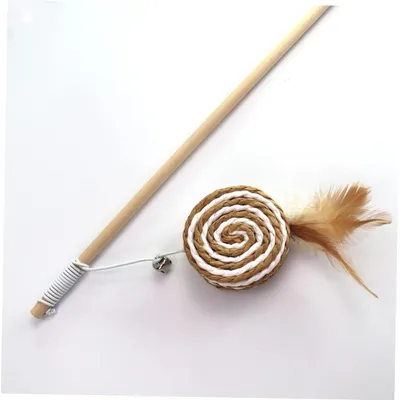 Qinhul Jouet en bois pour chat