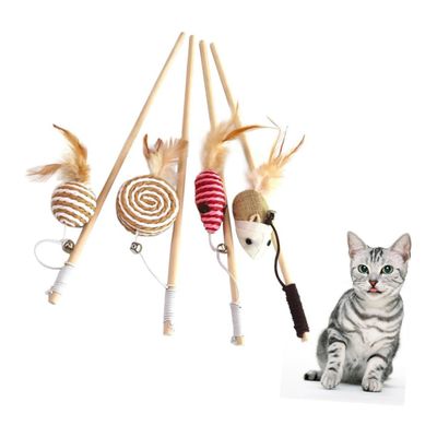 Qinhul Jouet en bois pour chat
