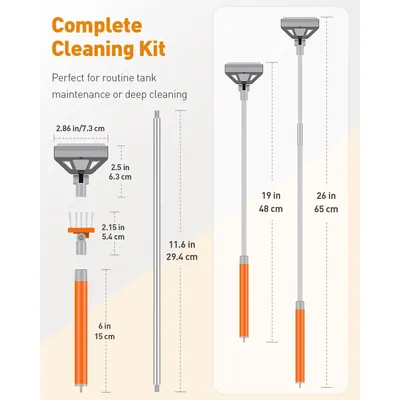 Grattoir à Algues pour Aquarium 2 en 1