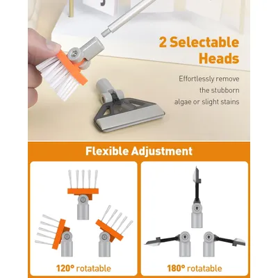 Grattoir à Algues pour Aquarium 2 en 1