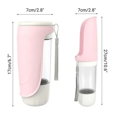 IntiMeg Bouteille d'eau 2 en 1 pour chien