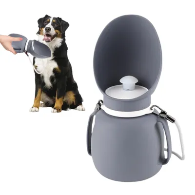 FurryFusion Bouteille d'eau pliable pour chien 800 ml FurryFusion Bouteille d'eau pliable pour chien 800 ml