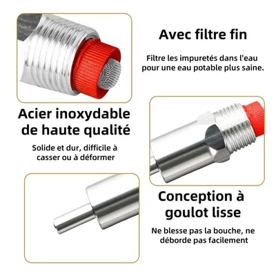 ZooVenture 10 Abreuvoirs Auto À Tétine Filtres Truies Porcelets