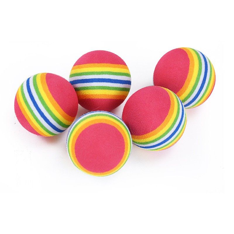 UAMLY Jouet interactif Balle arc-en-ciel pour chat