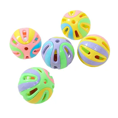 FurryFusion Lot de 12 boules colorées en forme de cloche pour chat