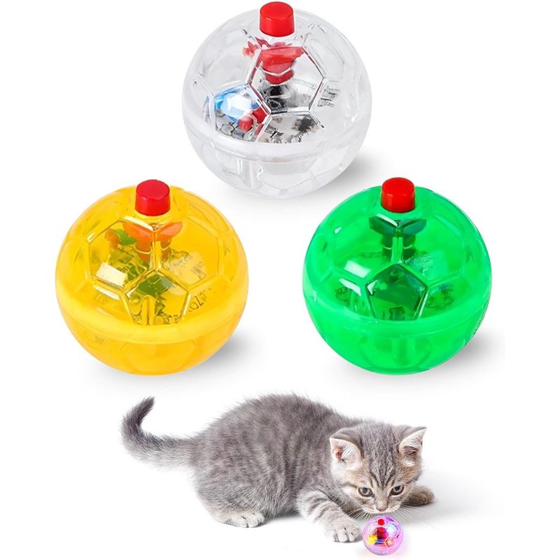 UAMLY Jouet pour chat, balle interactive à LED