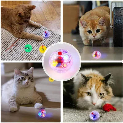 UAMLY Jouet pour chat, balle interactive à LED