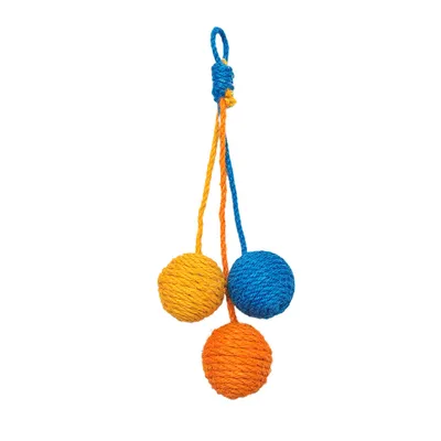 UAMLY Jouet pour chat en forme de boule de sisal suspendue
