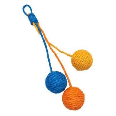 UAMLY Jouet pour chat en forme de boule de sisal suspendue