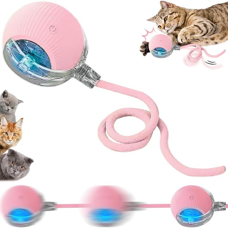 UAMLY Balle jouet interactive à 360° pour chat