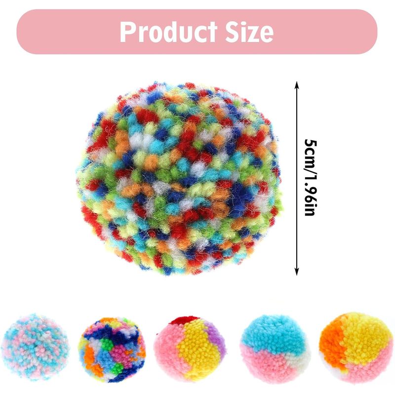 UAMLY Boules à pompons pour chat, jouet pour chat
