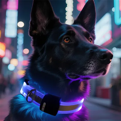 IntiMeg Collier LED lumineux pour animaux de compagnie