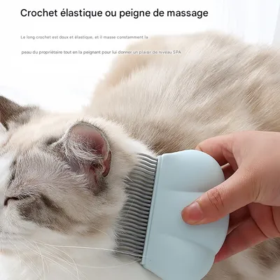 FurryFusion Brosse de massage pour chat