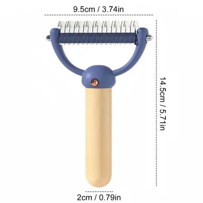 FurryFusion Brosse de toilettage double face pour chat