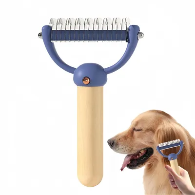 FurryFusion Brosse de toilettage double face pour chat