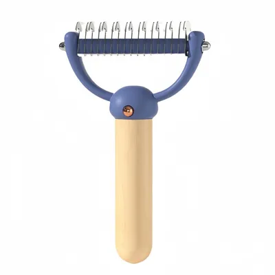 FurryFusion Brosse de toilettage double face pour chat