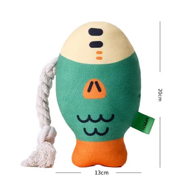 IntiMeg Jouet pour chien en forme de poisson-gras sonore