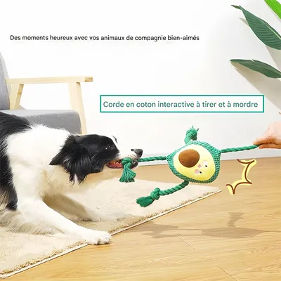 IntiMeg Juguete de peluche para perros que emite un chirrido