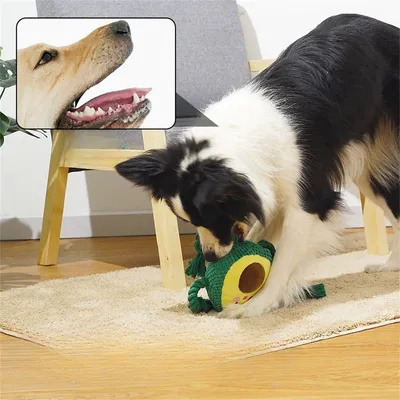 IntiMeg Juguete de peluche para perros que emite un chirrido