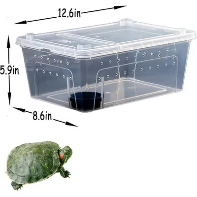 ZooVenture Boîte D'élevage Plastique Transparent Léger Pour Petits Animaux