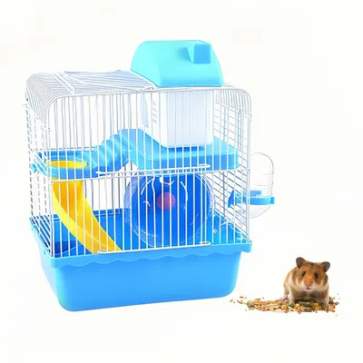 FurryFusion Cage à deux étages pour petits animaux