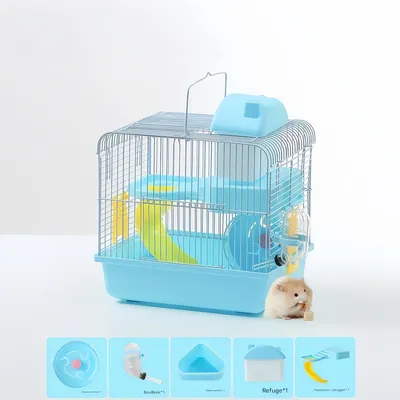 FurryFusion Cage à deux étages pour petits animaux