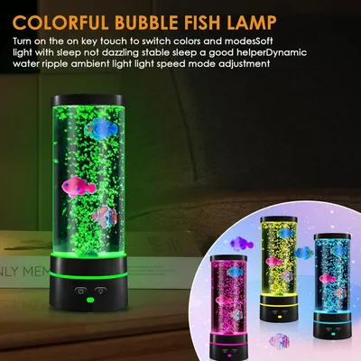 lampe à Lave avec Poisson