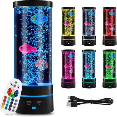 lampe à Lave avec Poisson