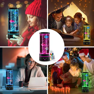 lampe à Lave avec Poisson