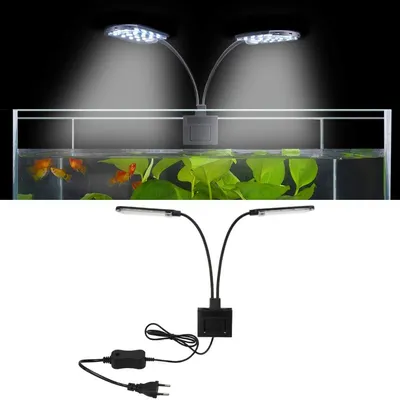 LED Lumière Deux Têtes D'Aquarium